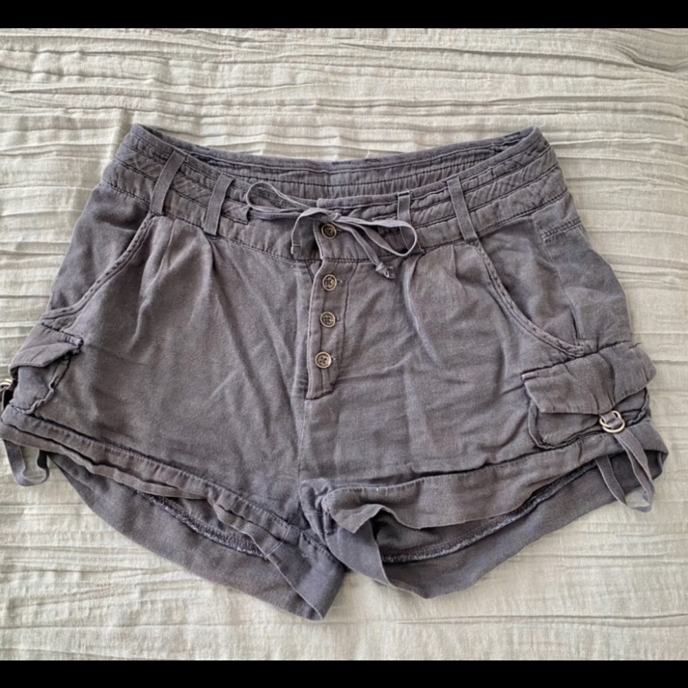 Free People Navy Cargo Short